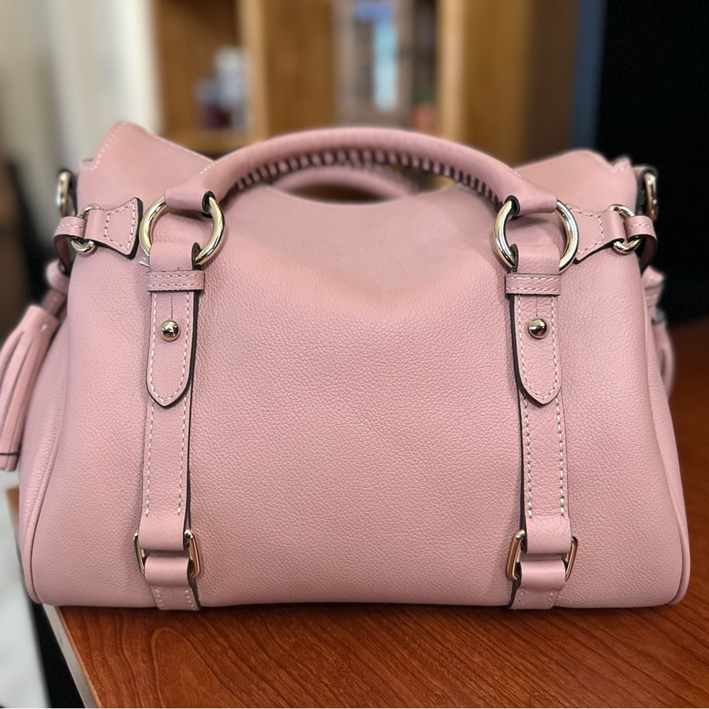 SOLD!!! Dooney & Bourke Small Mauve Pink Sorrento Satchel - Picture 2 of 9